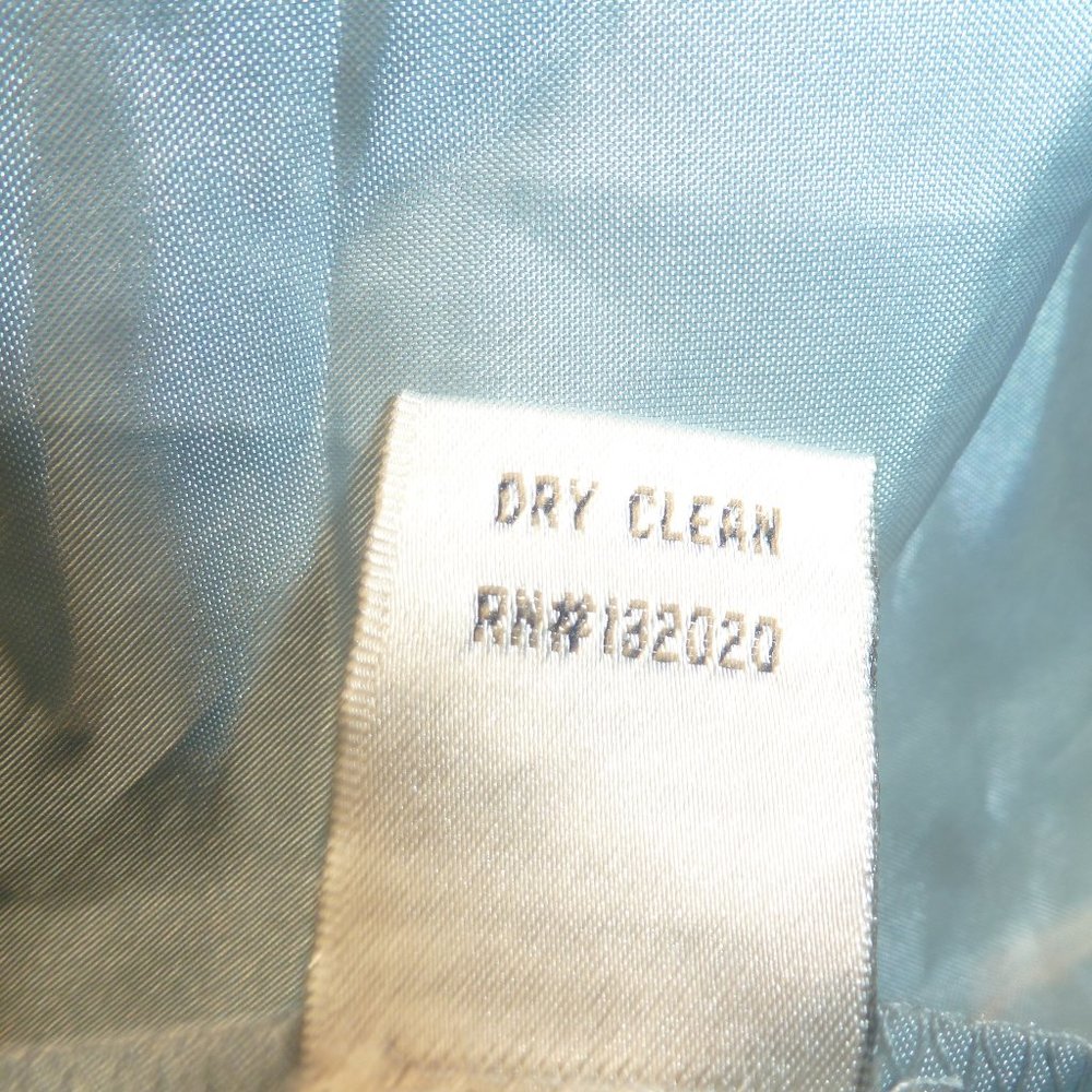 Easter Sale Simply Liliana Lace Dress Sz 12 Blue  Sleeveless Fit Flare Satin Tie - Picture 9 of 9